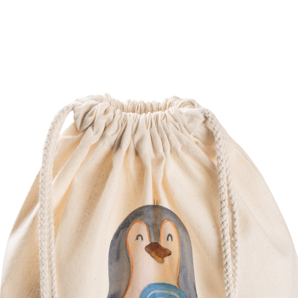 Sportbeutel Pinguin Lolli Turnbeutel, Beutel, Sporttasche, Tasche, Stoffbeutel, Pinguin, Pinguine, Lolli, Süßigkeiten, Blödsinn, Spruch, Rebell, Gauner, Ganove, Rabauke