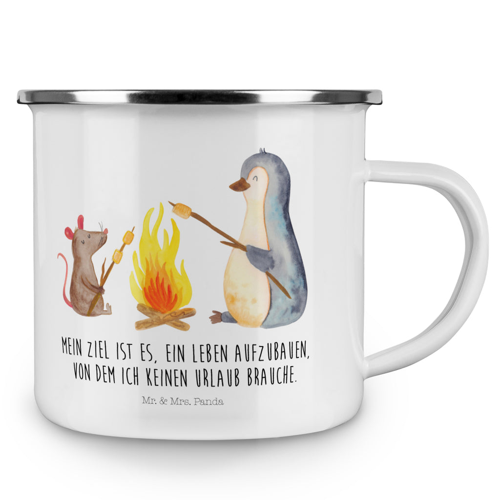 Camping Emaille Tasse Pinguin Lagerfeuer Campingtasse, Trinkbecher, Metalltasse, Outdoor Tasse, Emaille Trinkbecher, Blechtasse Outdoor, Emaille Campingbecher, Edelstahl Trinkbecher, Metalltasse für Camping, Kaffee Blechtasse, Camping Tasse Metall, Pinguin, Maus, Pinguine, Lagerfeuer, Leben, Arbeit, Job, Motivation, Büro, Büroalltag, Lebensspruch, Lebensmotivation, Neustart, Liebe, grillen, Feuer, Marshmallows