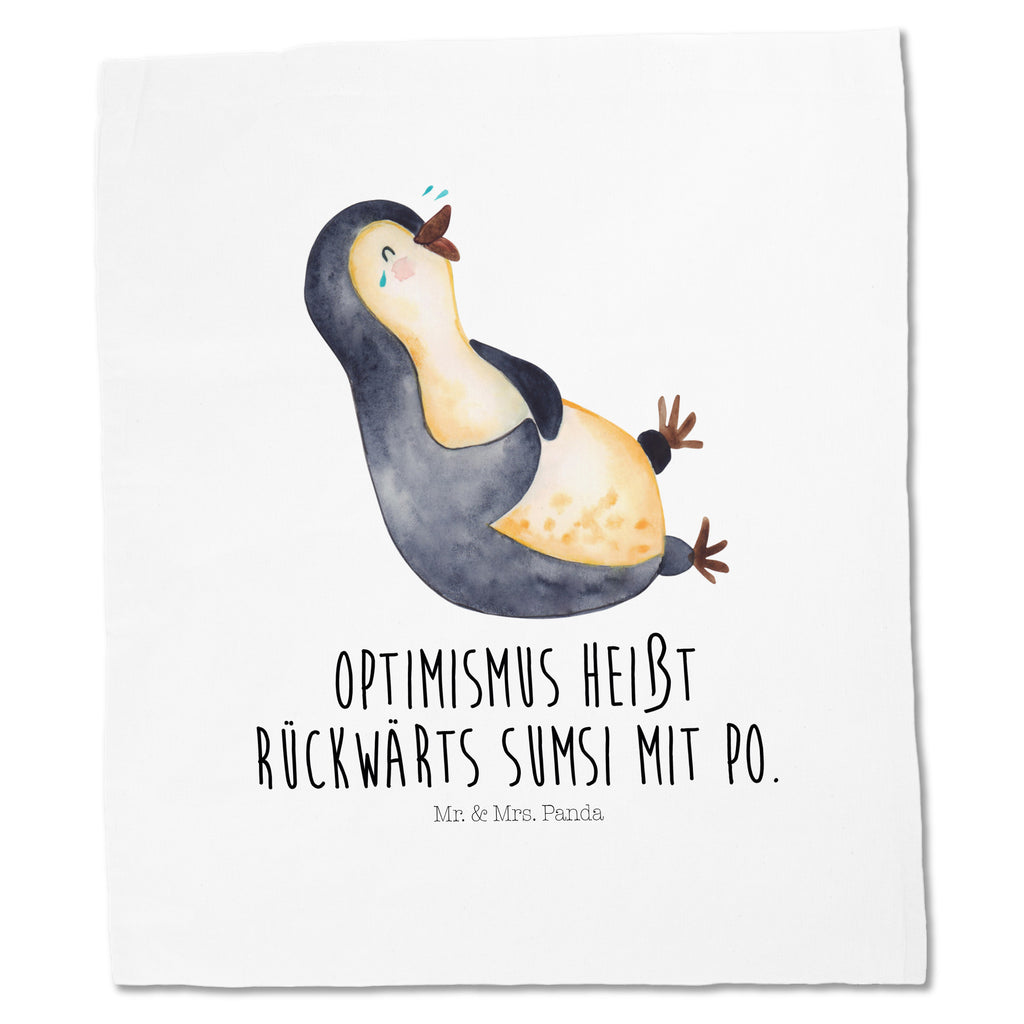 Tragetasche Pinguin lachend Beuteltasche, Beutel, Einkaufstasche, Jutebeutel, Stoffbeutel, Pinguin, Pinguine, lustiger Spruch, Optimismus, Fröhlich, Lachen, Humor, Fröhlichkeit