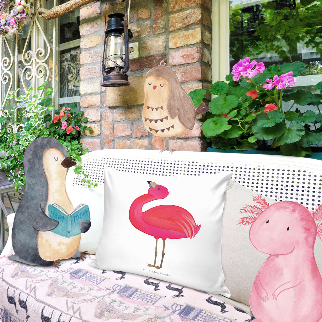 40x40 Kissen Flamingo stolz Kissenhülle, Kopfkissen, Sofakissen, Dekokissen, Motivkissen, Flamingo, stolz, Freude, Selbstliebe, Selbstakzeptanz, Freundin, beste Freundin, Tochter, Mama, Schwester