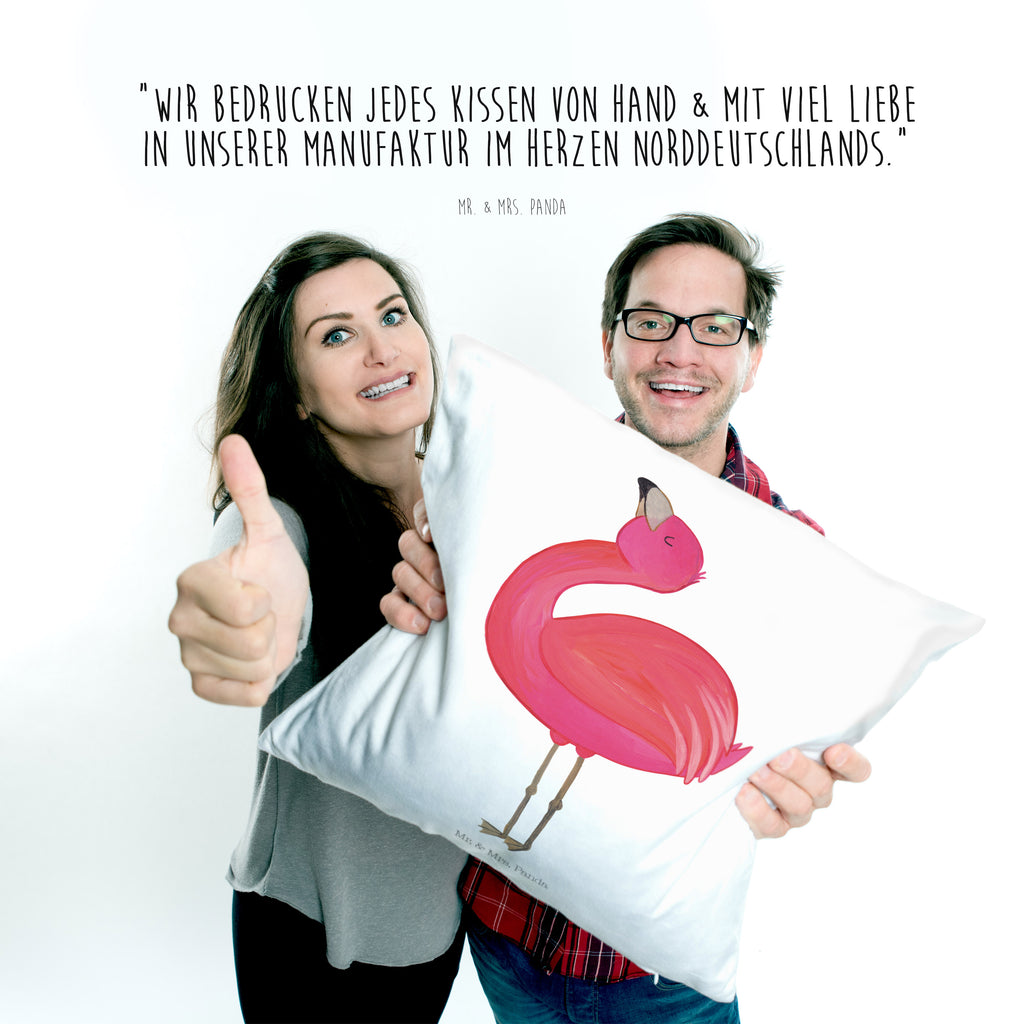 40x40 Kissen Flamingo stolz Kissenhülle, Kopfkissen, Sofakissen, Dekokissen, Motivkissen, Flamingo, stolz, Freude, Selbstliebe, Selbstakzeptanz, Freundin, beste Freundin, Tochter, Mama, Schwester