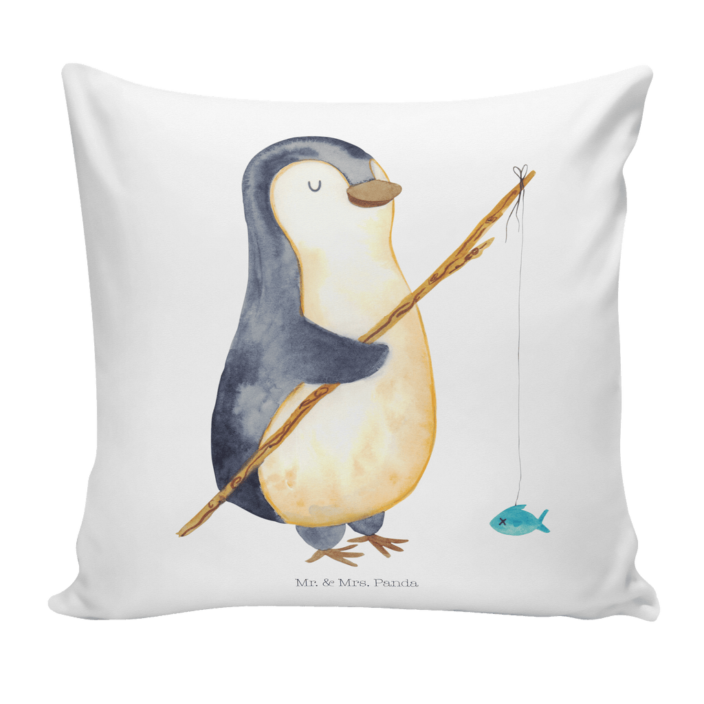 40x40 Kissen Pinguin Angler Kissenhülle, Kopfkissen, Sofakissen, Dekokissen, Motivkissen, Pinguin, Pinguine, Angeln, Angler, Tagträume, Hobby, Plan, Planer, Tagesplan, Neustart, Motivation, Geschenk, Freundinnen, Geschenkidee, Urlaub, Wochenende