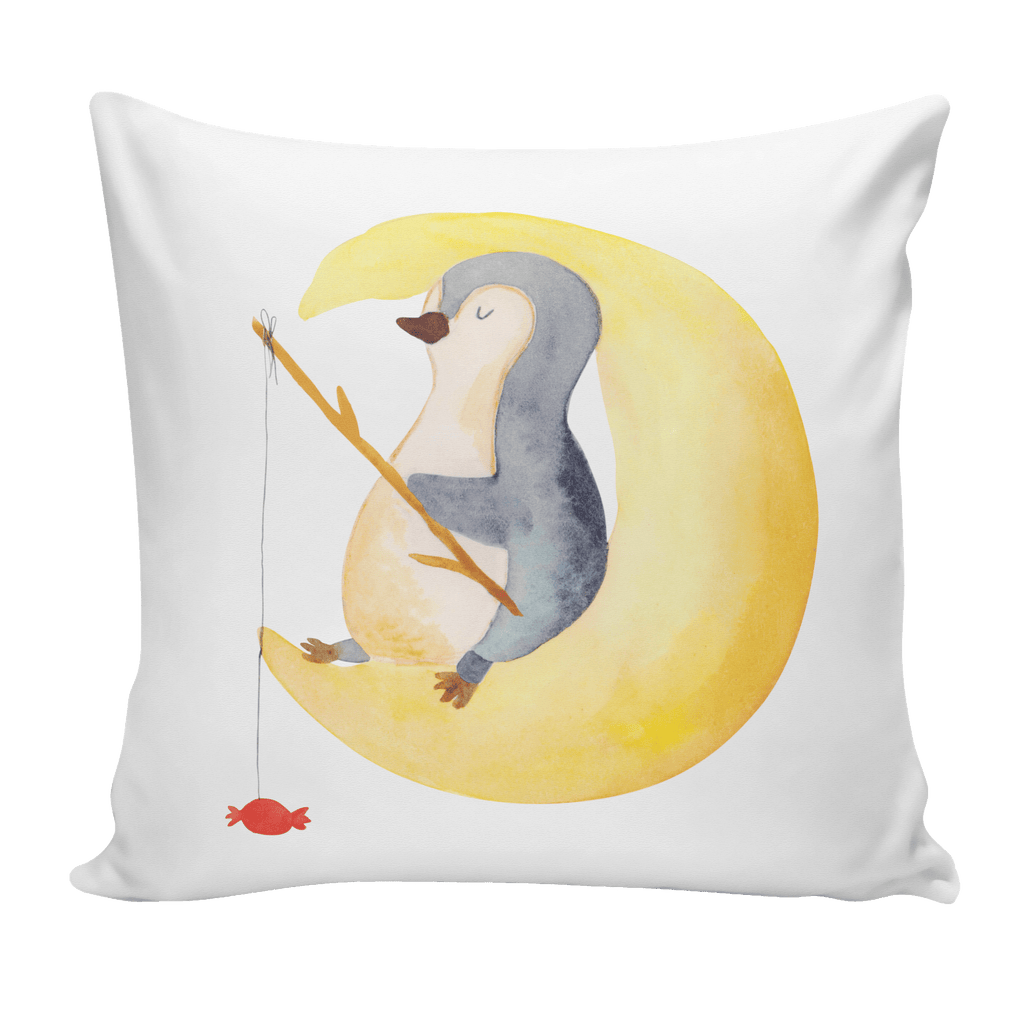 40x40 Kissen Pinguin Mond Kissenhülle, Kopfkissen, Sofakissen, Dekokissen, Motivkissen, Pinguin, Pinguine, Spruch, schlafen, Nachtruhe, Einschlafen, Schlafzimmer, Schlafstörungen, Gästezimmer