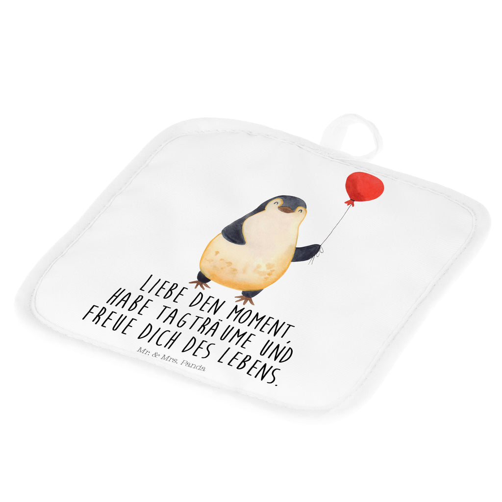 2er Set Topflappen  Pinguin Luftballon Topflappen, Topfuntersetzer, Ofenhandschuh, Topflappen Set, Topflappen lustig, Topflappen mit Spruch, Pinguin, Pinguine, Luftballon, Tagträume, Lebenslust, Geschenk Freundin, Geschenkidee, beste Freundin, Motivation, Neustart, neues Leben, Liebe, Glück