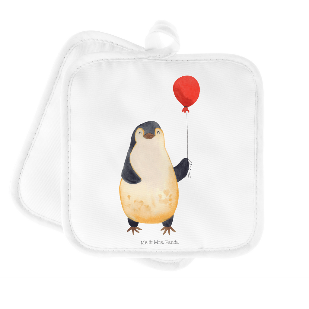 2er Set Topflappen  Pinguin Luftballon Topflappen, Topfuntersetzer, Ofenhandschuh, Topflappen Set, Topflappen lustig, Topflappen mit Spruch, Pinguin, Pinguine, Luftballon, Tagträume, Lebenslust, Geschenk Freundin, Geschenkidee, beste Freundin, Motivation, Neustart, neues Leben, Liebe, Glück