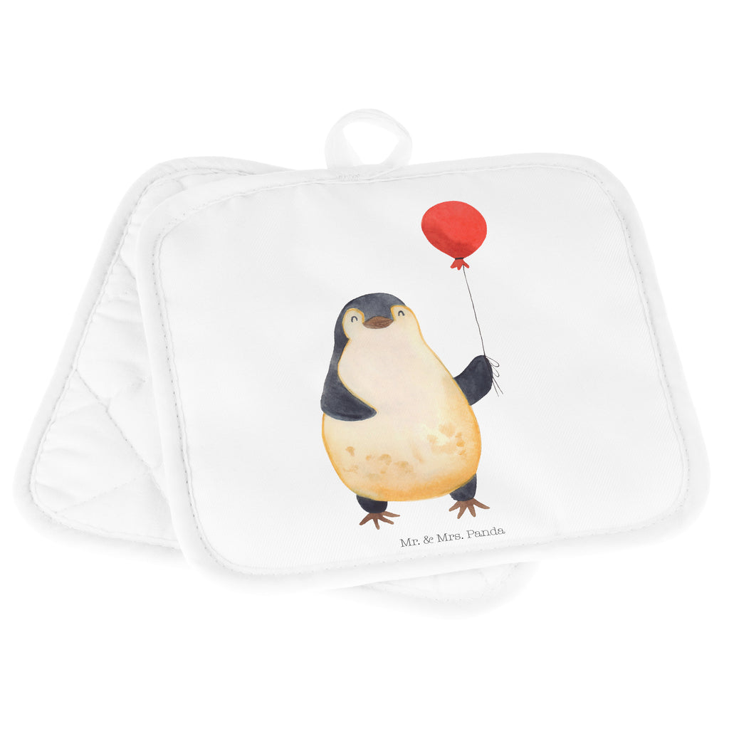 2er Set Topflappen  Pinguin Luftballon Topflappen, Topfuntersetzer, Ofenhandschuh, Topflappen Set, Topflappen lustig, Topflappen mit Spruch, Pinguin, Pinguine, Luftballon, Tagträume, Lebenslust, Geschenk Freundin, Geschenkidee, beste Freundin, Motivation, Neustart, neues Leben, Liebe, Glück