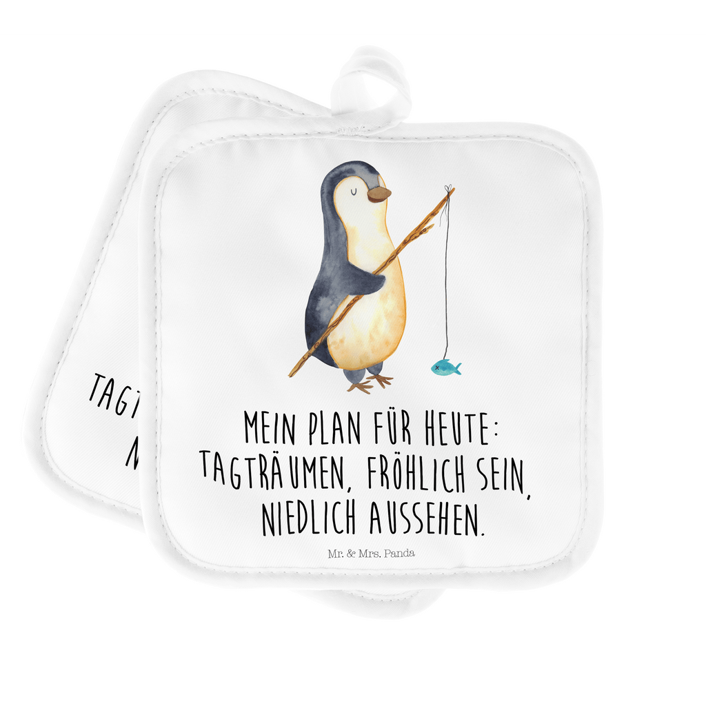 2er Set Topflappen  Pinguin Angler Topflappen, Topfuntersetzer, Ofenhandschuh, Topflappen Set, Topflappen lustig, Topflappen mit Spruch, Pinguin, Pinguine, Angeln, Angler, Tagträume, Hobby, Plan, Planer, Tagesplan, Neustart, Motivation, Geschenk, Freundinnen, Geschenkidee, Urlaub, Wochenende