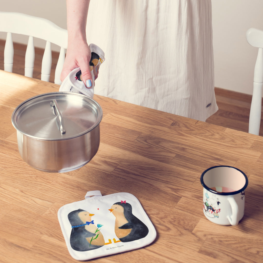 2er Set Topflappen  Pinguin Pärchen Topflappen, Topfuntersetzer, Ofenhandschuh, Topflappen Set, Topflappen lustig, Topflappen mit Spruch, Pinguin, Pinguine, Liebe, Liebespaar, Liebesbeweis, Liebesgeschenk, Verlobung, Jahrestag, Hochzeitstag, Hochzeit, Hochzeitsgeschenk, große Liebe, Traumpaar