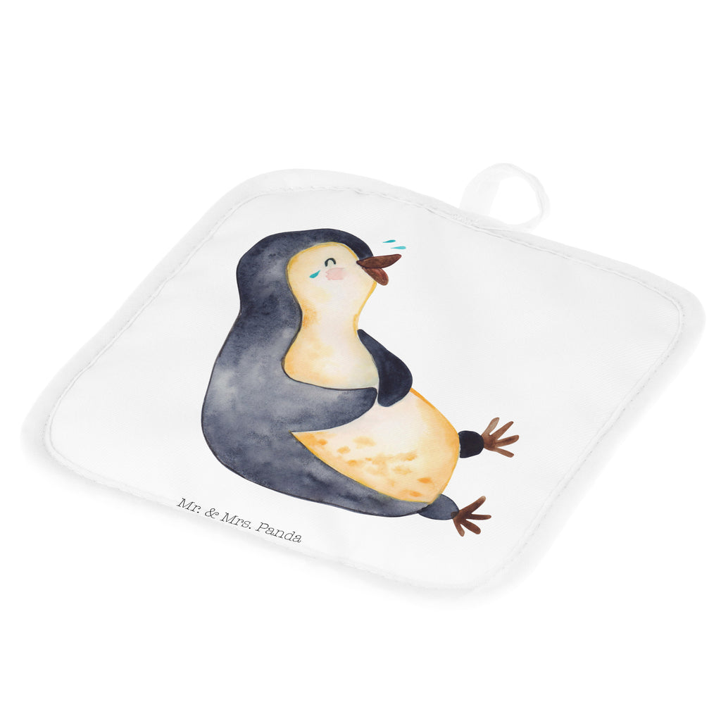 2er Set Topflappen  Pinguin lachend Topflappen, Topfuntersetzer, Ofenhandschuh, Topflappen Set, Topflappen lustig, Topflappen mit Spruch, Pinguin, Pinguine, lustiger Spruch, Optimismus, Fröhlich, Lachen, Humor, Fröhlichkeit