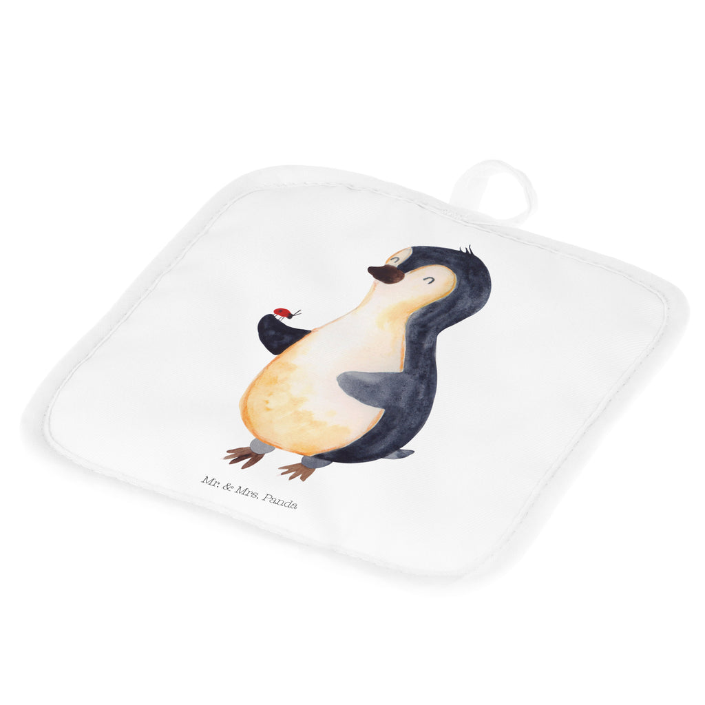 2er Set Topflappen  Pinguin Marienkäfer Topflappen, Topfuntersetzer, Ofenhandschuh, Topflappen Set, Topflappen lustig, Topflappen mit Spruch, Pinguin, Pinguine, Marienkäfer, Liebe, Wunder, Glück, Freude, Lebensfreude