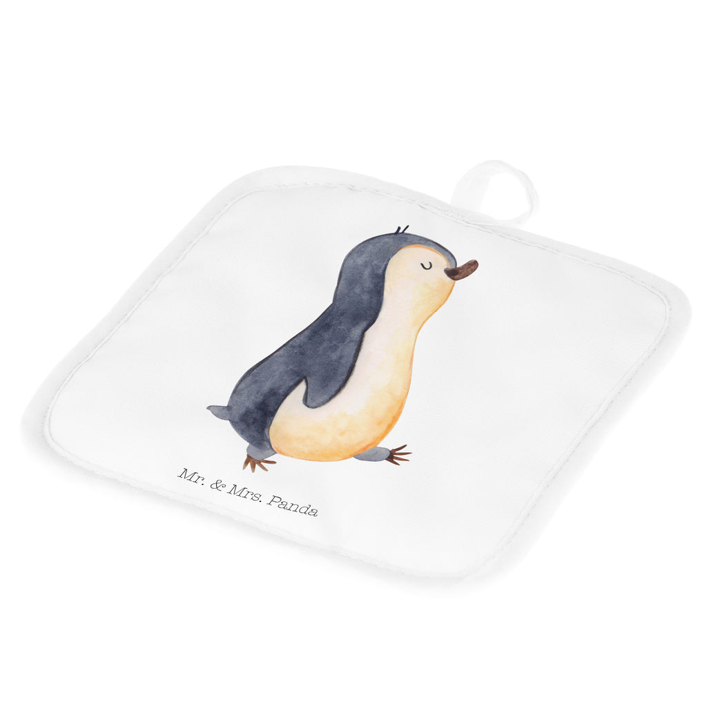 2er Set Topflappen  Pinguin marschierend Topflappen, Topfuntersetzer, Ofenhandschuh, Topflappen Set, Topflappen lustig, Topflappen mit Spruch, Pinguin, Pinguine, Frühaufsteher, Langschläfer, Bruder, Schwester, Familie