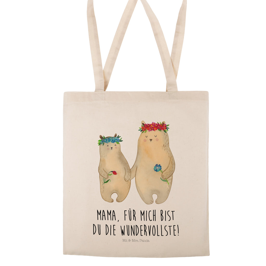 Tragetasche Bären mit Blumenkranz Beuteltasche, Beutel, Einkaufstasche, Jutebeutel, Stoffbeutel, Familie, Vatertag, Muttertag, Bruder, Schwester, Mama, Papa, Oma, Opa, Bär, Bären, Mutter, Mutti, Mami, Lieblingsmensch, Lieblingsmama, beste Mutter, weltbeste Mama, Geschenk Mama. Muttertag, Tochter, Kind, Kinder, Töchter, Family, Vorbild