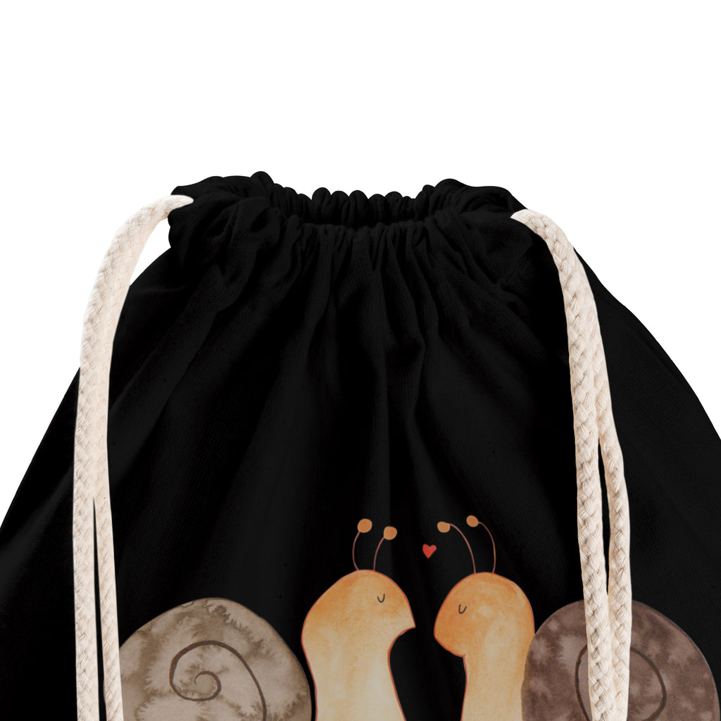 Sportbeutel Schnecken Liebe Turnbeutel, Beutel, Sporttasche, Tasche, Stoffbeutel, Liebe, Partner, Freund, Freundin, Ehemann, Ehefrau, Heiraten, Verlobung, Heiratsantrag, Liebesgeschenk, Jahrestag, Hocheitstag