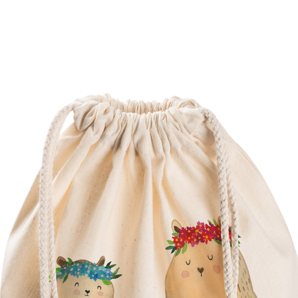 Sportbeutel Bären mit Blumenkranz Turnbeutel, Beutel, Sporttasche, Tasche, Stoffbeutel, Familie, Vatertag, Muttertag, Bruder, Schwester, Mama, Papa, Oma, Opa, Bär, Bären, Mutter, Mutti, Mami, Lieblingsmensch, Lieblingsmama, beste Mutter, weltbeste Mama, Geschenk Mama. Muttertag, Tochter, Kind, Kinder, Töchter, Family, Vorbild