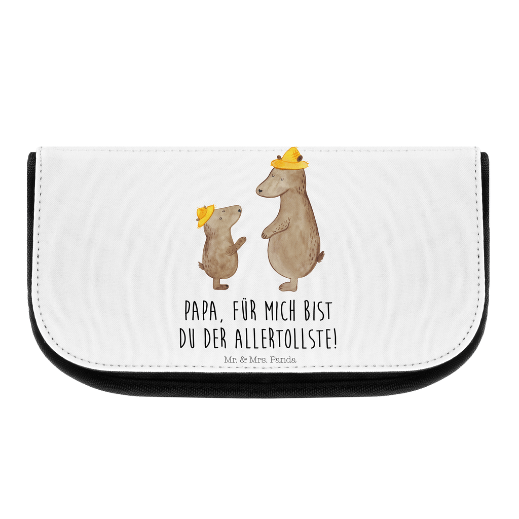 Kosmetiktasche Bären mit Hut Kosmetikbeutel, Kulturtasche, Kulturbeutel, Schminktasche, Make-Up Tasche, Familie, Vatertag, Muttertag, Bruder, Schwester, Mama, Papa, Oma, Opa, Bär, Bären, Vater, Papi, Paps, Dad, Daddy, Lieblingsmensch, Sohn, Söhne, Kind, Kinder, Vater-Sohn, Family, Vorbild