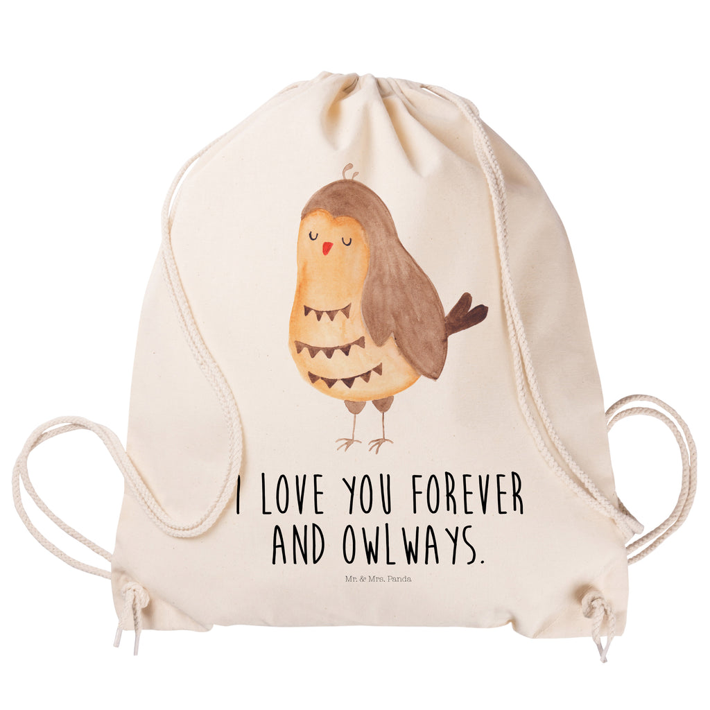 Sportbeutel Eule Zufrieden Turnbeutel, Beutel, Sporttasche, Tasche, Stoffbeutel, Eule, Eule Spruch, Eule deko, Owl, Liebe Spruch, Romantisch, Wortspiel lustig, Spruch schön, Geschenk Hochzeitstag