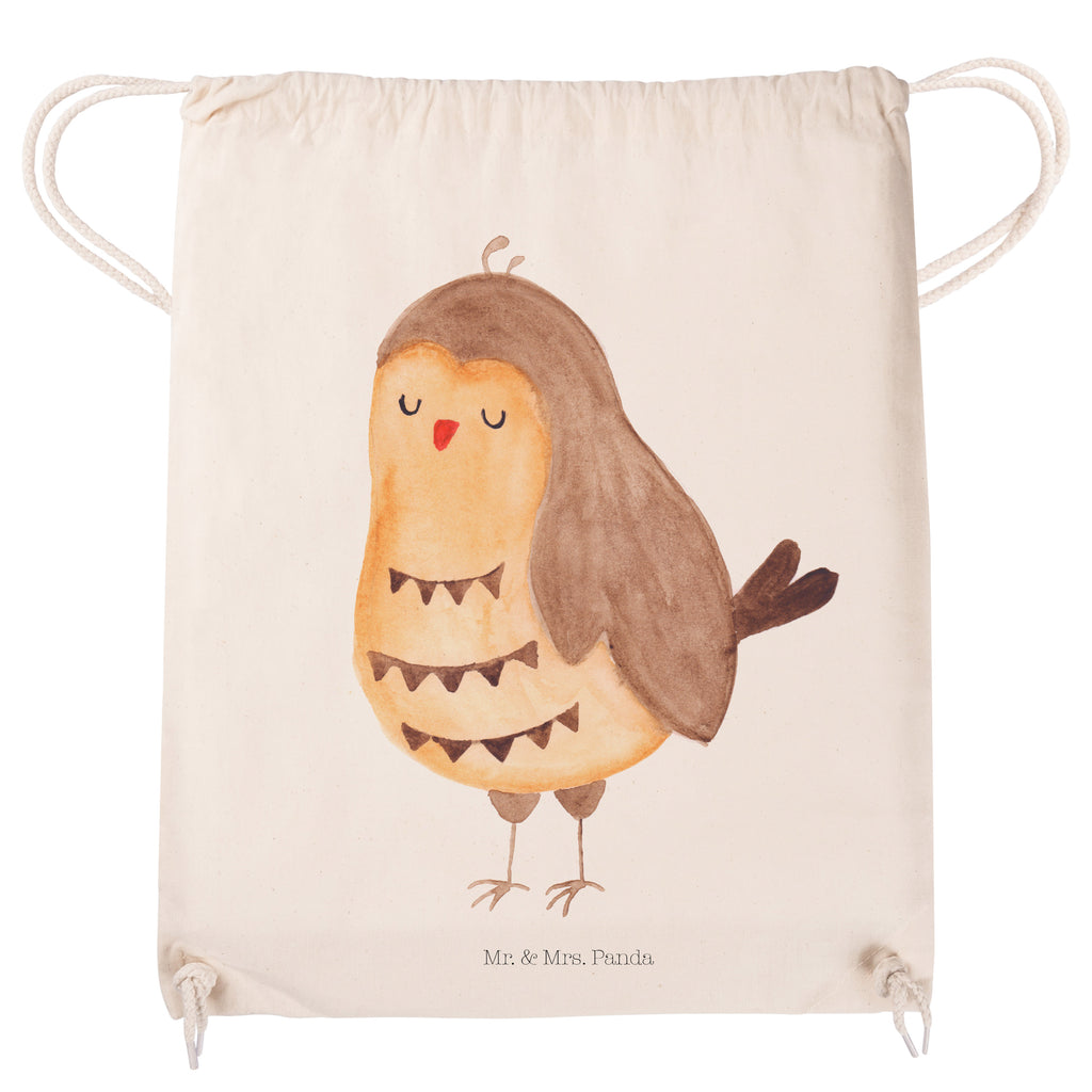 Sportbeutel Eule Zufrieden Turnbeutel, Beutel, Sporttasche, Tasche, Stoffbeutel, Eule, Eule Spruch, Eule deko, Owl, Liebe Spruch, Romantisch, Wortspiel lustig, Spruch schön, Geschenk Hochzeitstag