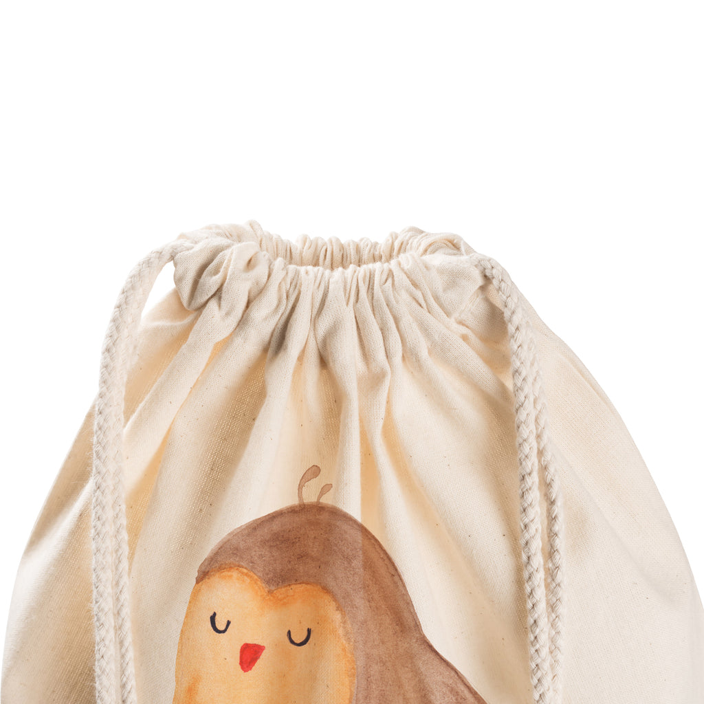 Sportbeutel Eule Zufrieden Turnbeutel, Beutel, Sporttasche, Tasche, Stoffbeutel, Eule, Eule Spruch, Eule deko, Owl, Liebe Spruch, Romantisch, Wortspiel lustig, Spruch schön, Geschenk Hochzeitstag