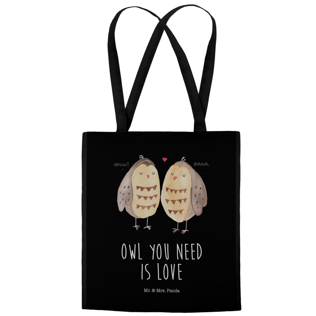 Tragetasche Eule Liebe Beuteltasche, Beutel, Einkaufstasche, Jutebeutel, Stoffbeutel, Eule, Eule Deko, Liebe, Hochzeit Spruch, Owl, All you need is love, Liebe Spruch, Freundin Geschenk, Freund, Wortspiel lustig
