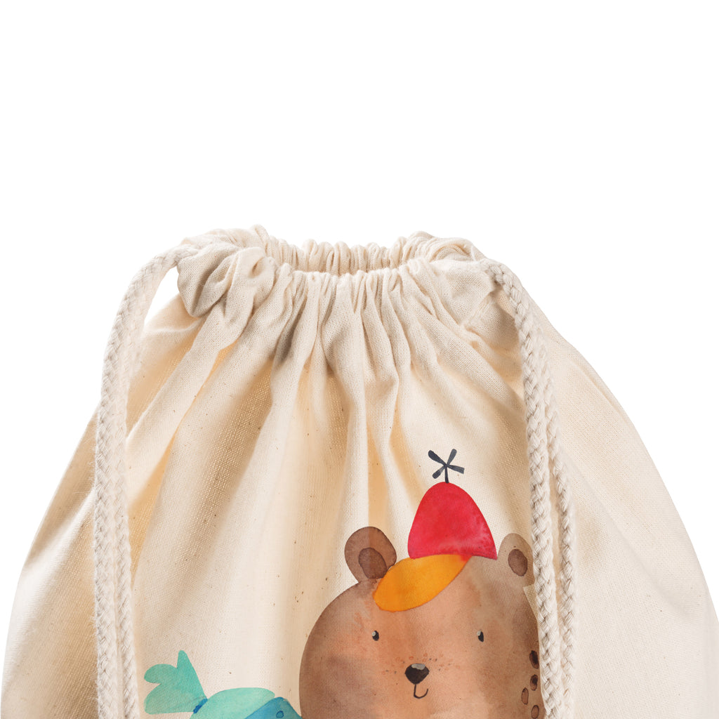 Sportbeutel Bär mit Schultüte Turnbeutel, Beutel, Sporttasche, Tasche, Stoffbeutel, Bär, Teddy, Teddybär, Bär Motiv, Schultüte, Erster Schultag Geschenk, Einschulung Geschenk, Schule Geschenk, Grundschule, Schulanfang, Schulbeginn