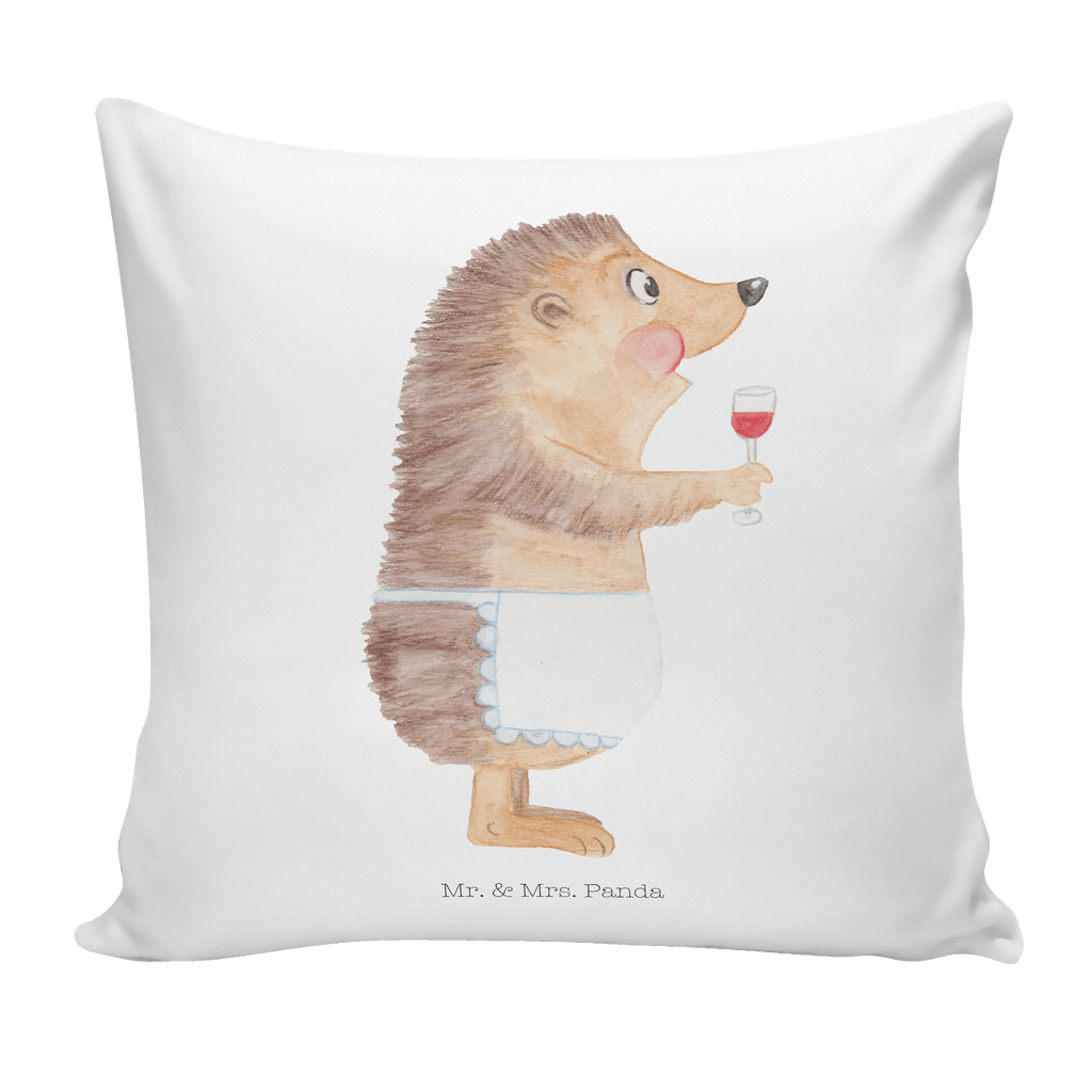40x40 Kissen Igel mit Wein Kissenhülle, Kopfkissen, Sofakissen, Dekokissen, Motivkissen, Tiermotive, Gute Laune, lustige Sprüche, Tiere, Wein Spruch, Igel, Geschenk Weintrinker, Geschenk Weinliebhaber, Wein Deko, Weinglas, Rotwein, Weißwein, Wein trinken