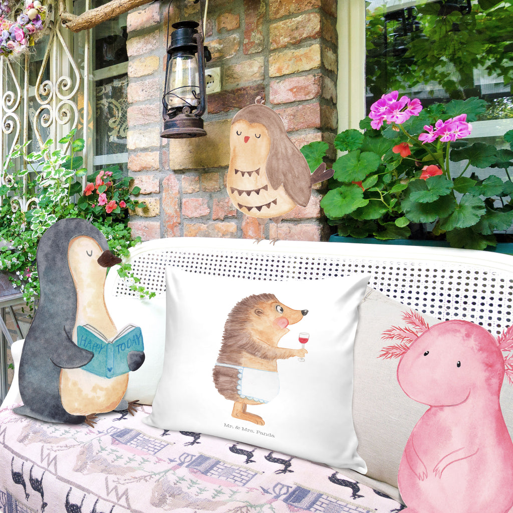40x40 Kissen Igel mit Wein Kissenhülle, Kopfkissen, Sofakissen, Dekokissen, Motivkissen, Tiermotive, Gute Laune, lustige Sprüche, Tiere, Wein Spruch, Igel, Geschenk Weintrinker, Geschenk Weinliebhaber, Wein Deko, Weinglas, Rotwein, Weißwein, Wein trinken