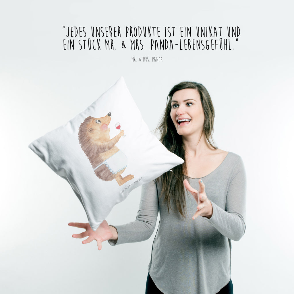 40x40 Kissen Igel mit Wein Kissenhülle, Kopfkissen, Sofakissen, Dekokissen, Motivkissen, Tiermotive, Gute Laune, lustige Sprüche, Tiere, Wein Spruch, Igel, Geschenk Weintrinker, Geschenk Weinliebhaber, Wein Deko, Weinglas, Rotwein, Weißwein, Wein trinken