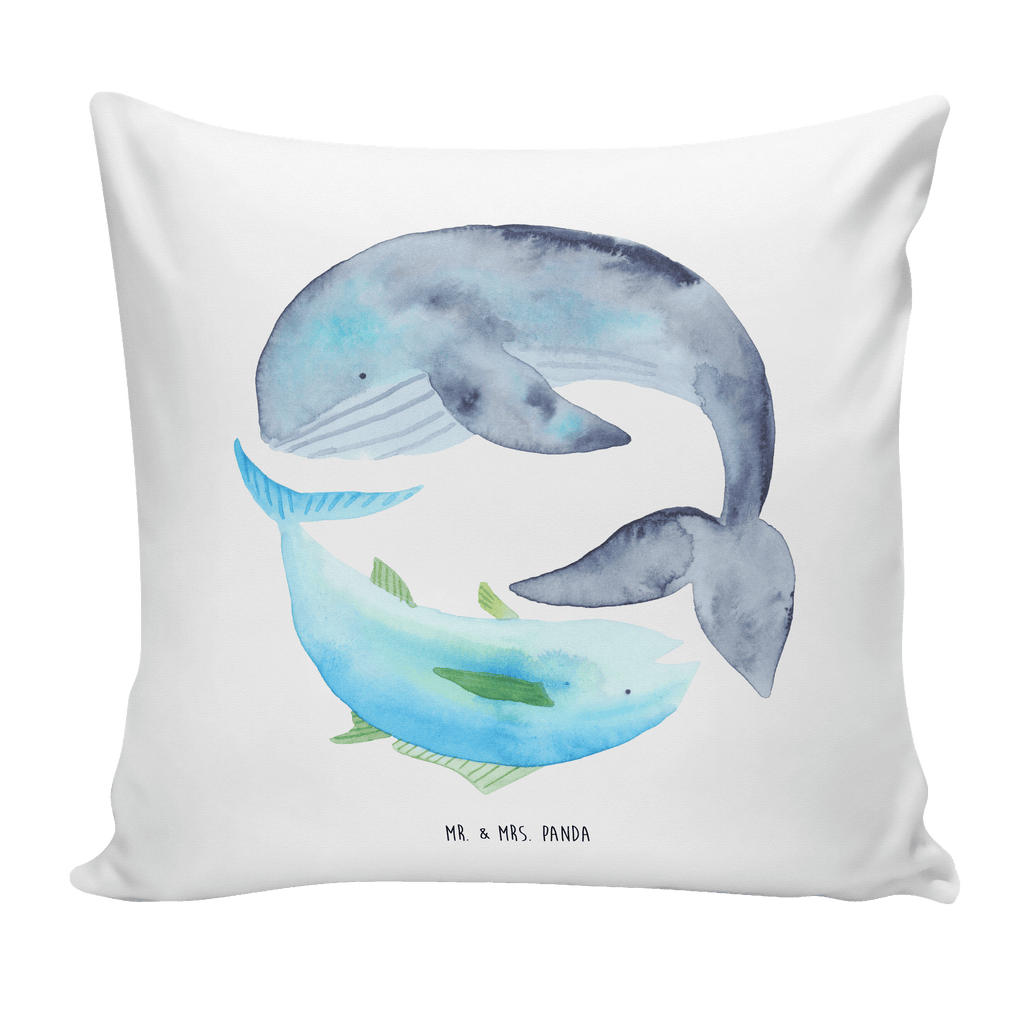 40x40 Kissen Walfisch & Thunfisch Kissenhülle, Kopfkissen, Sofakissen, Dekokissen, Motivkissen, Tiermotive, Gute Laune, lustige Sprüche, Tiere, Wal, Wahl, Tunfisch, Wortwitz lustig, Spruch lustig, Flachwitz, Witz, Spruch des Tages, Flachwitz Geschenk