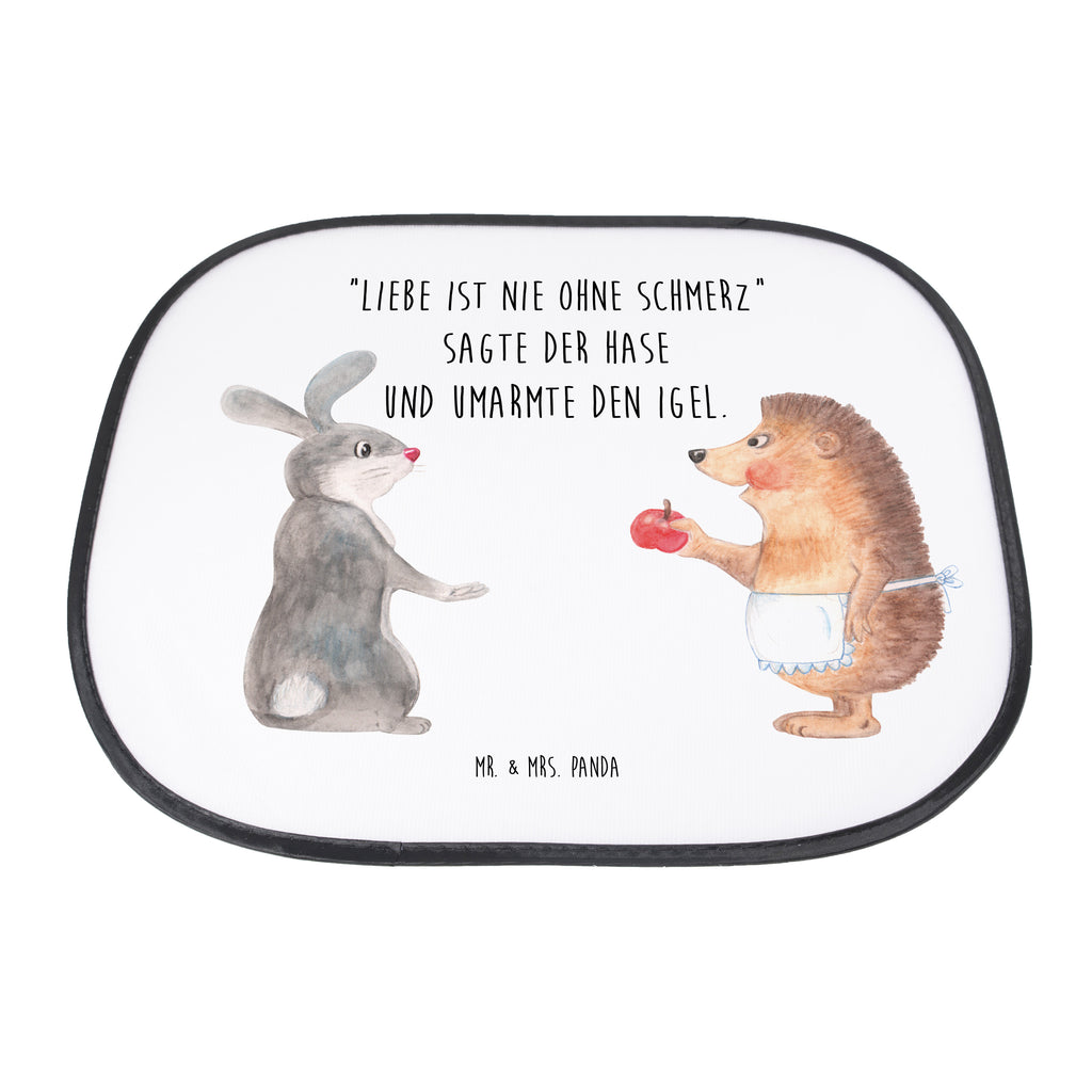Auto Sonnenschutz Liebe ist nie ohne Schmerz Auto Sonnenschutz, Sonnenschutz Baby, Sonnenschutz Kinder, Sonne, Sonnenblende, Sonnenschutzfolie, Sonne Auto, Tiermotive, Gute Laune, lustige Sprüche, Tiere, Igel und Hase, Igel, Hase, Liebe Spruch, Liebeskummer Geschenk, Herzschmerz, Trösten, Trennungsschmerz, Spruch romantisch