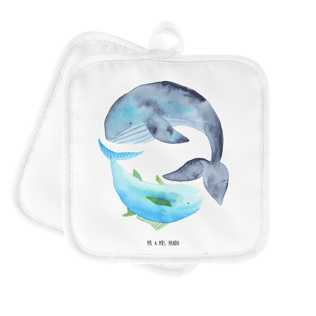 2er Set Topflappen  Walfisch & Thunfisch Topflappen, Topfuntersetzer, Ofenhandschuh, Topflappen Set, Topflappen lustig, Topflappen mit Spruch, Tiermotive, Gute Laune, lustige Sprüche, Tiere, Wal, Wahl, Tunfisch, Wortwitz lustig, Spruch lustig, Flachwitz, Witz, Spruch des Tages, Flachwitz Geschenk
