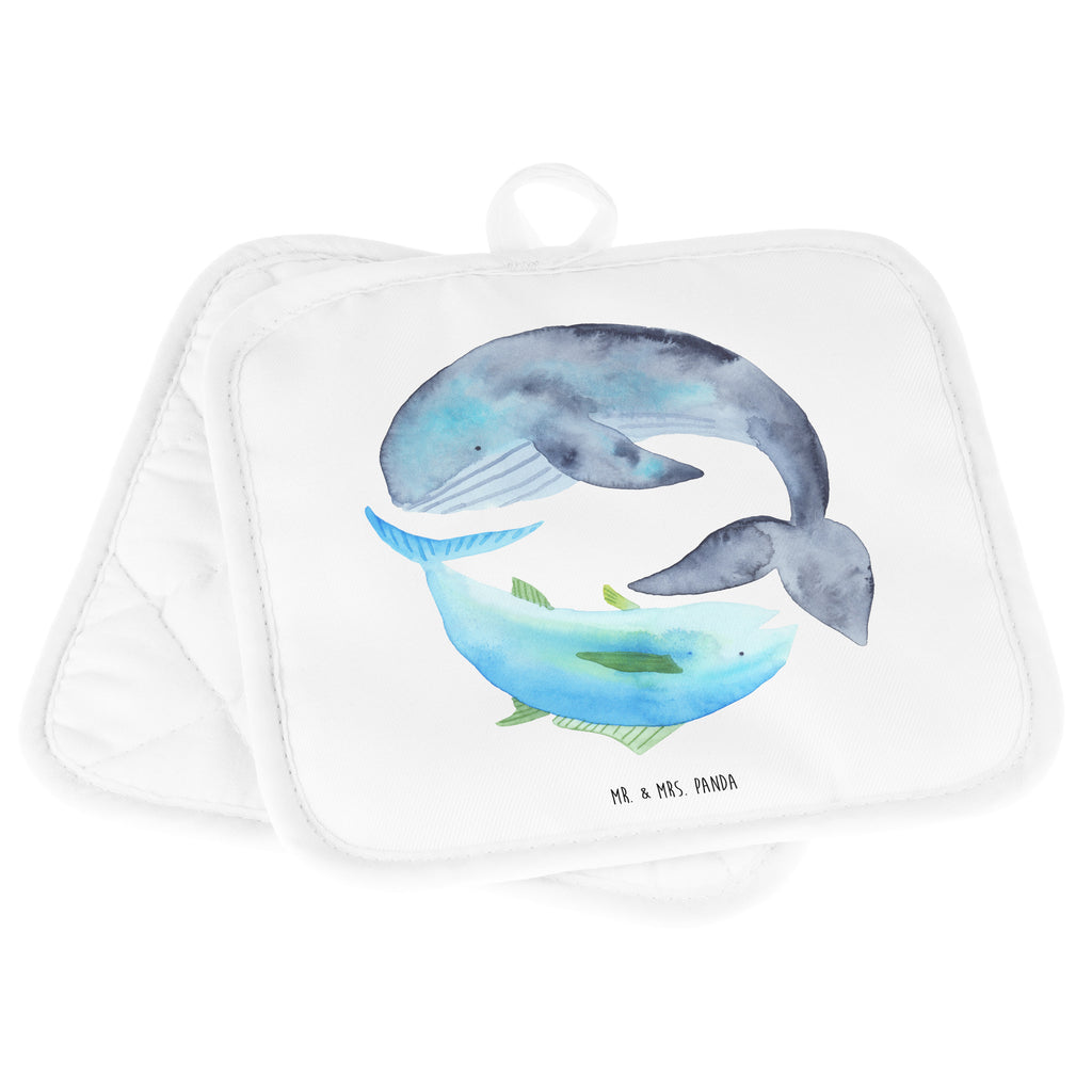 2er Set Topflappen  Walfisch & Thunfisch Topflappen, Topfuntersetzer, Ofenhandschuh, Topflappen Set, Topflappen lustig, Topflappen mit Spruch, Tiermotive, Gute Laune, lustige Sprüche, Tiere, Wal, Wahl, Tunfisch, Wortwitz lustig, Spruch lustig, Flachwitz, Witz, Spruch des Tages, Flachwitz Geschenk