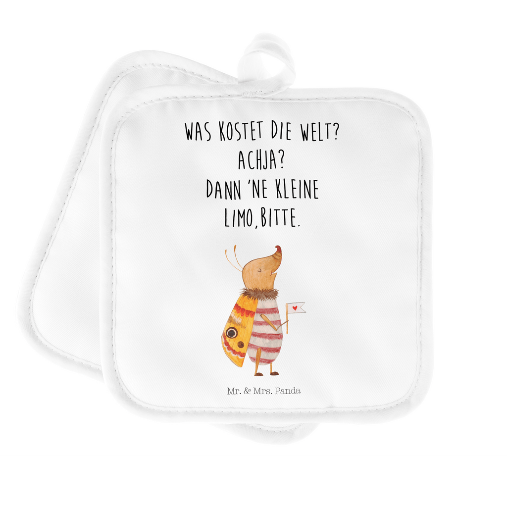 2er Set Topflappen  Nachtfalter mit Fähnchen Topflappen, Topfuntersetzer, Ofenhandschuh, Topflappen Set, Topflappen lustig, Topflappen mit Spruch, Tiermotive, Gute Laune, lustige Sprüche, Tiere, Nachtfalter, Käfer, Spruch lustig, Spruch witzig, süß, niedlich, Küche Deko, Was kostet die Welt