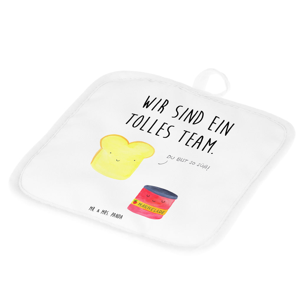 2er Set Topflappen  Toast & Marmelade Topflappen, Topfuntersetzer, Ofenhandschuh, Topflappen Set, Topflappen lustig, Topflappen mit Spruch, Tiermotive, Gute Laune, lustige Sprüche, Tiere, Toast, Marmelade, Dreamteam, süße Postkarte, süß, Küche Deko, Küche Spruch, Frühstück Einladung, Brot, Toastbrot