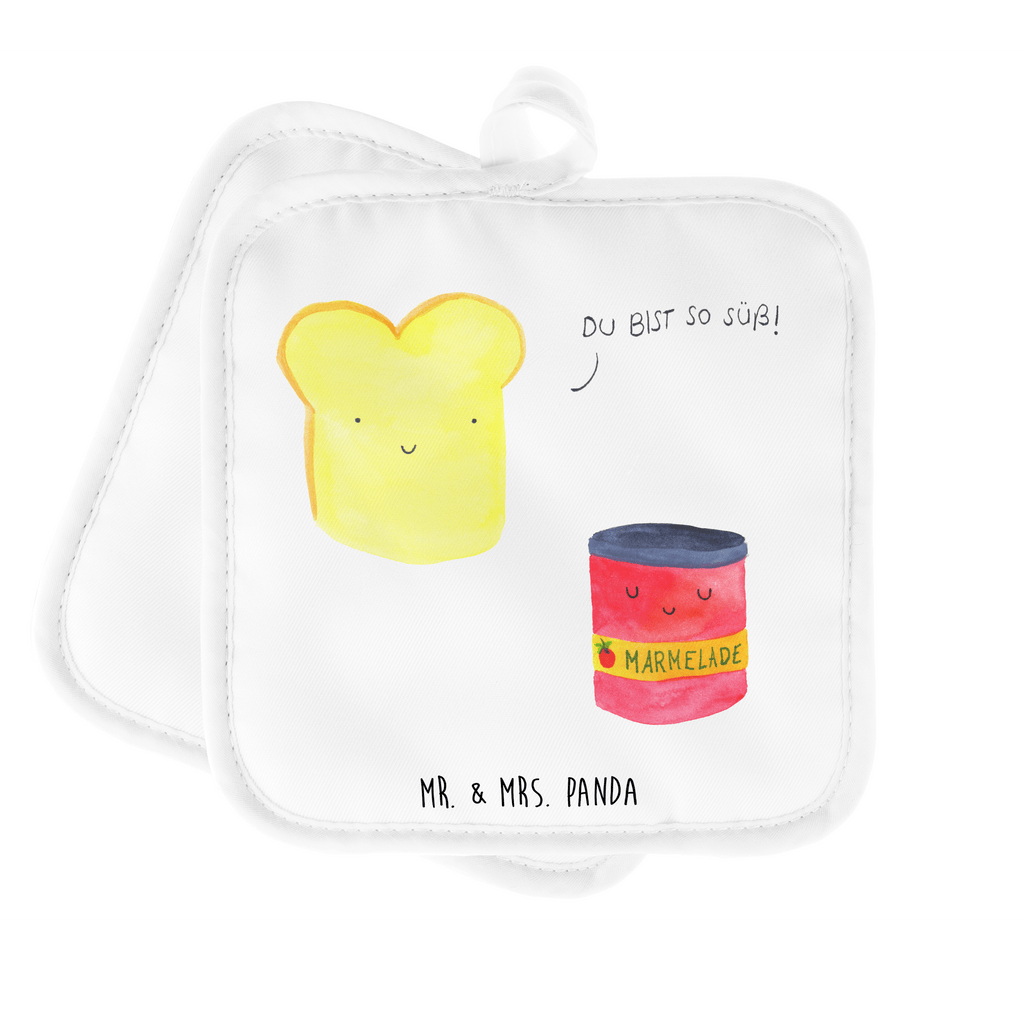 2er Set Topflappen  Toast & Marmelade Topflappen, Topfuntersetzer, Ofenhandschuh, Topflappen Set, Topflappen lustig, Topflappen mit Spruch, Tiermotive, Gute Laune, lustige Sprüche, Tiere, Toast, Marmelade, Dreamteam, süße Postkarte, süß, Küche Deko, Küche Spruch, Frühstück Einladung, Brot, Toastbrot