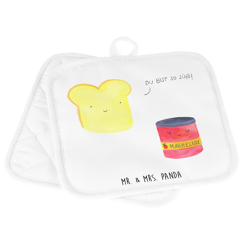 2er Set Topflappen  Toast & Marmelade Topflappen, Topfuntersetzer, Ofenhandschuh, Topflappen Set, Topflappen lustig, Topflappen mit Spruch, Tiermotive, Gute Laune, lustige Sprüche, Tiere, Toast, Marmelade, Dreamteam, süße Postkarte, süß, Küche Deko, Küche Spruch, Frühstück Einladung, Brot, Toastbrot