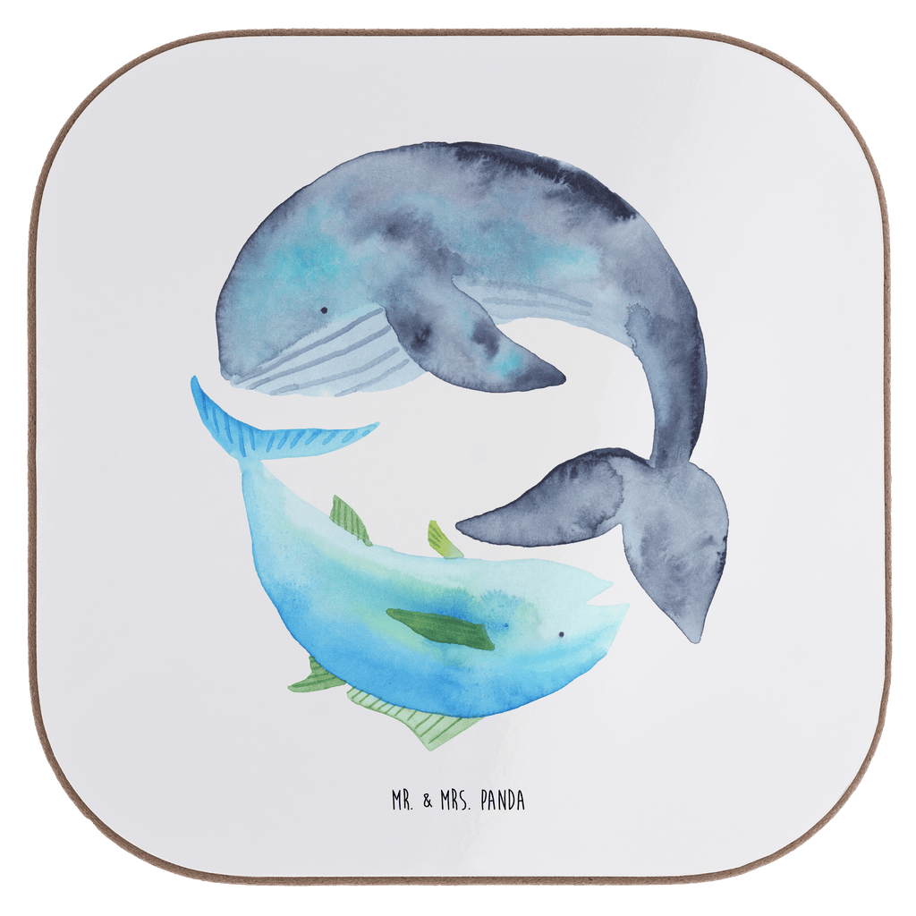 Quadratische Untersetzer Walfisch & Thunfisch Bierdeckel, Glasuntersetzer, Untersetzer Gläser, Getränkeuntersetzer, Tiermotive, Gute Laune, lustige Sprüche, Tiere, Wal, Wahl, Tunfisch, Wortwitz lustig, Spruch lustig, Flachwitz, Witz, Spruch des Tages, Flachwitz Geschenk