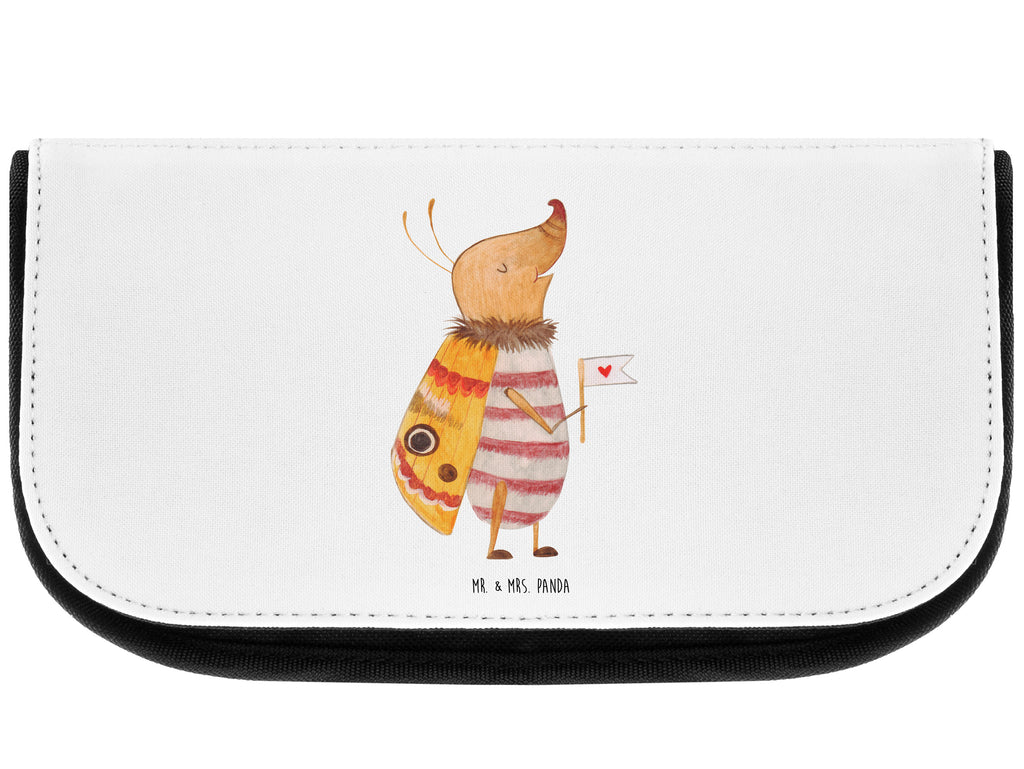 Kosmetiktasche Nachtfalter mit Fähnchen Kosmetikbeutel, Kulturtasche, Kulturbeutel, Schminktasche, Make-Up Tasche, Tiermotive, Gute Laune, lustige Sprüche, Tiere, Nachtfalter, Käfer, Spruch lustig, Spruch witzig, süß, niedlich, Küche Deko, Was kostet die Welt