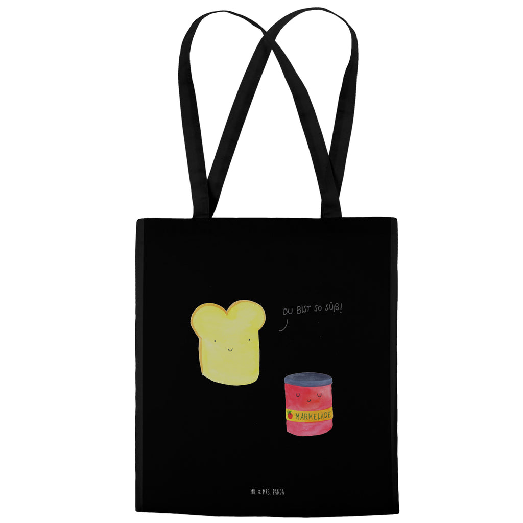 Tragetasche Toast & Marmelade Beuteltasche, Beutel, Einkaufstasche, Jutebeutel, Stoffbeutel, Tiermotive, Gute Laune, lustige Sprüche, Tiere, Toast, Marmelade, Dreamteam, süße Postkarte, süß, Küche Deko, Küche Spruch, Frühstück Einladung, Brot, Toastbrot