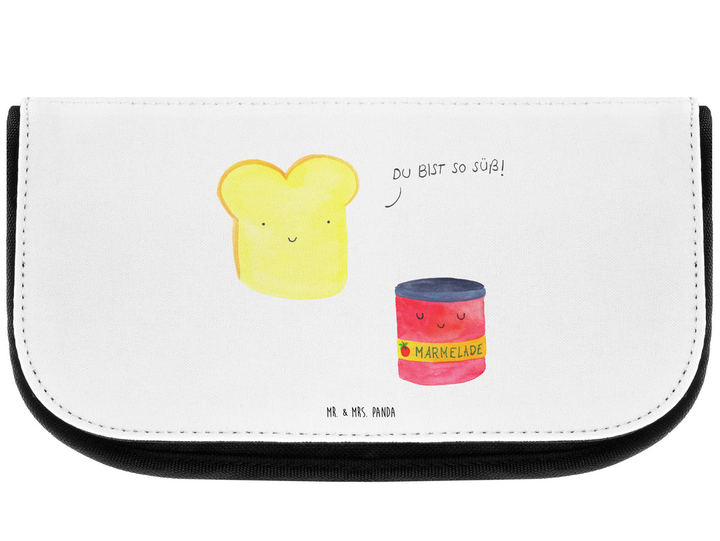 Kosmetiktasche Toast & Marmelade Kosmetikbeutel, Kulturtasche, Kulturbeutel, Schminktasche, Make-Up Tasche, Tiermotive, Gute Laune, lustige Sprüche, Tiere, Toast, Marmelade, Dreamteam, süße Postkarte, süß, Küche Deko, Küche Spruch, Frühstück Einladung, Brot, Toastbrot