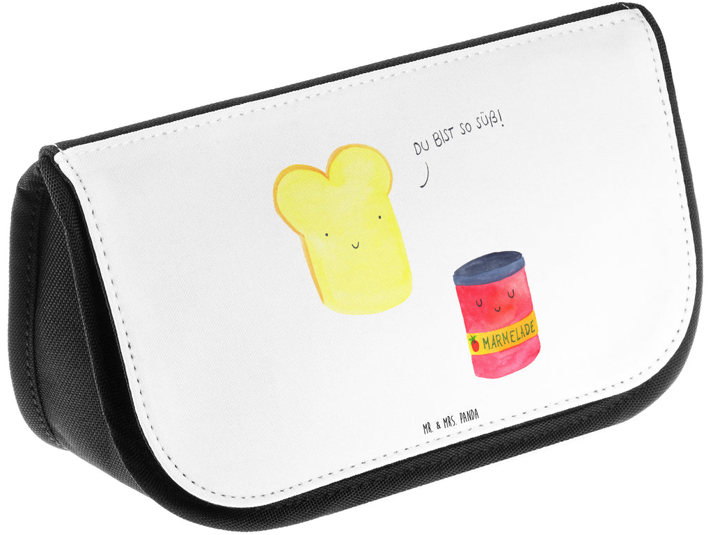 Kosmetiktasche Toast & Marmelade Kosmetikbeutel, Kulturtasche, Kulturbeutel, Schminktasche, Make-Up Tasche, Tiermotive, Gute Laune, lustige Sprüche, Tiere, Toast, Marmelade, Dreamteam, süße Postkarte, süß, Küche Deko, Küche Spruch, Frühstück Einladung, Brot, Toastbrot