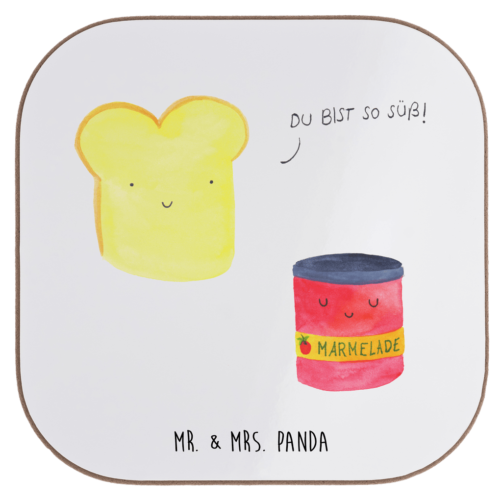 Quadratische Untersetzer Toast & Marmelade Bierdeckel, Glasuntersetzer, Untersetzer Gläser, Getränkeuntersetzer, Tiermotive, Gute Laune, lustige Sprüche, Tiere, Toast, Marmelade, Dreamteam, süße Postkarte, süß, Küche Deko, Küche Spruch, Frühstück Einladung, Brot, Toastbrot