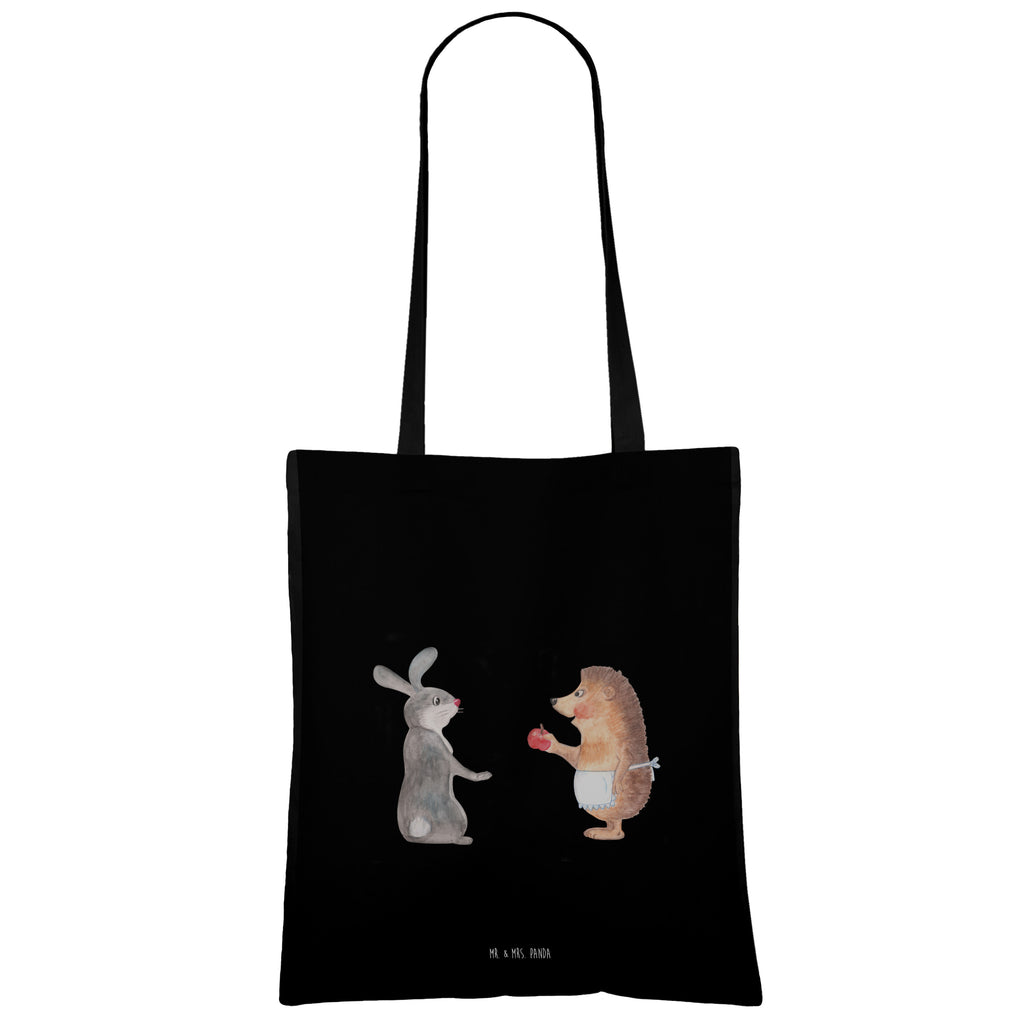 Tragetasche Liebe ist nie ohne Schmerz Beuteltasche, Beutel, Einkaufstasche, Jutebeutel, Stoffbeutel, Tiermotive, Gute Laune, lustige Sprüche, Tiere, Igel und Hase, Igel, Hase, Liebe Spruch, Liebeskummer Geschenk, Herzschmerz, Trösten, Trennungsschmerz, Spruch romantisch