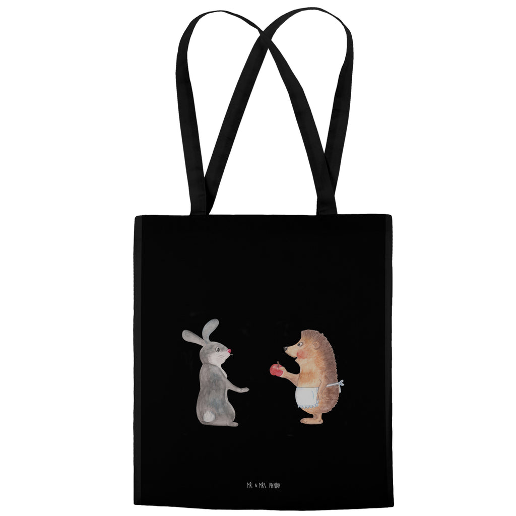 Tragetasche Liebe ist nie ohne Schmerz Beuteltasche, Beutel, Einkaufstasche, Jutebeutel, Stoffbeutel, Tiermotive, Gute Laune, lustige Sprüche, Tiere, Igel und Hase, Igel, Hase, Liebe Spruch, Liebeskummer Geschenk, Herzschmerz, Trösten, Trennungsschmerz, Spruch romantisch