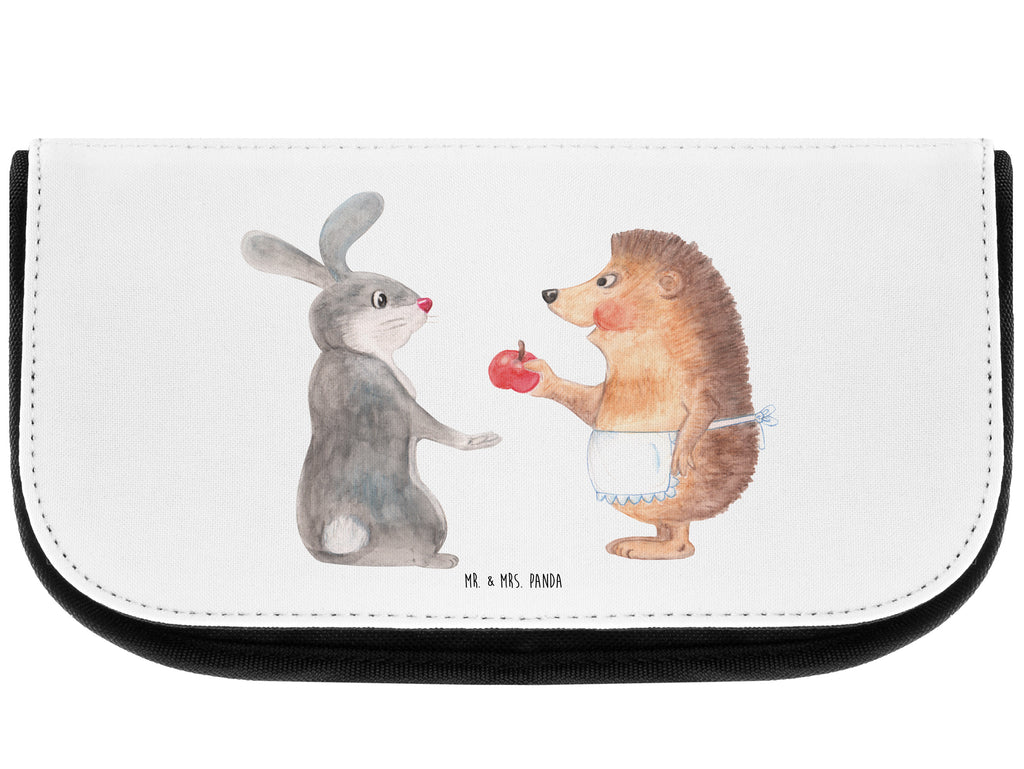 Kosmetiktasche Liebe ist nie ohne Schmerz Kosmetikbeutel, Kulturtasche, Kulturbeutel, Schminktasche, Make-Up Tasche, Tiermotive, Gute Laune, lustige Sprüche, Tiere, Igel und Hase, Igel, Hase, Liebe Spruch, Liebeskummer Geschenk, Herzschmerz, Trösten, Trennungsschmerz, Spruch romantisch
