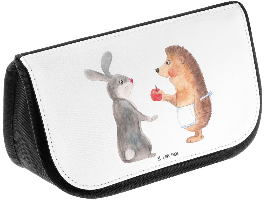 Kosmetiktasche Liebe ist nie ohne Schmerz Kosmetikbeutel, Kulturtasche, Kulturbeutel, Schminktasche, Make-Up Tasche, Tiermotive, Gute Laune, lustige Sprüche, Tiere, Igel und Hase, Igel, Hase, Liebe Spruch, Liebeskummer Geschenk, Herzschmerz, Trösten, Trennungsschmerz, Spruch romantisch