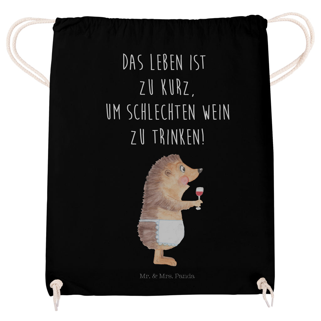Sportbeutel Igel mit Wein Turnbeutel, Beutel, Sporttasche, Tasche, Stoffbeutel, Tiermotive, Gute Laune, lustige Sprüche, Tiere, Wein Spruch, Igel, Geschenk Weintrinker, Geschenk Weinliebhaber, Wein Deko, Weinglas, Rotwein, Weißwein, Wein trinken