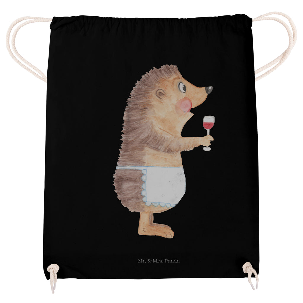 Sportbeutel Igel mit Wein Turnbeutel, Beutel, Sporttasche, Tasche, Stoffbeutel, Tiermotive, Gute Laune, lustige Sprüche, Tiere, Wein Spruch, Igel, Geschenk Weintrinker, Geschenk Weinliebhaber, Wein Deko, Weinglas, Rotwein, Weißwein, Wein trinken
