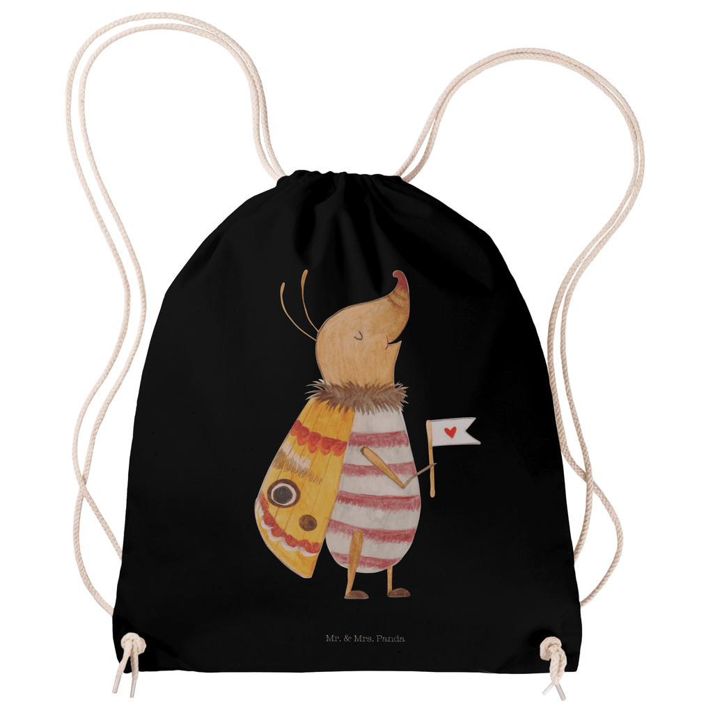 Sportbeutel Nachtfalter mit Fähnchen Turnbeutel, Beutel, Sporttasche, Tasche, Stoffbeutel, Tiermotive, Gute Laune, lustige Sprüche, Tiere, Nachtfalter, Käfer, Spruch lustig, Spruch witzig, süß, niedlich, Küche Deko, Was kostet die Welt