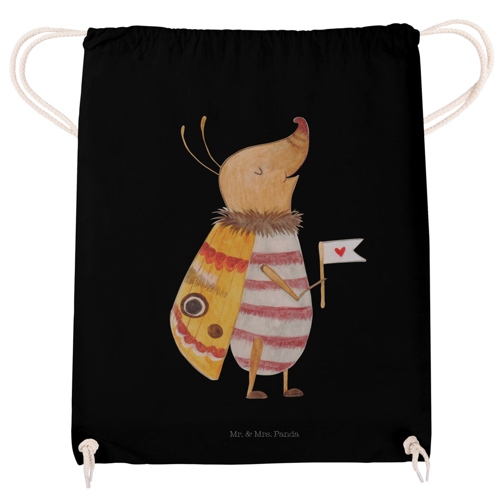 Sportbeutel Nachtfalter mit Fähnchen Turnbeutel, Beutel, Sporttasche, Tasche, Stoffbeutel, Tiermotive, Gute Laune, lustige Sprüche, Tiere, Nachtfalter, Käfer, Spruch lustig, Spruch witzig, süß, niedlich, Küche Deko, Was kostet die Welt