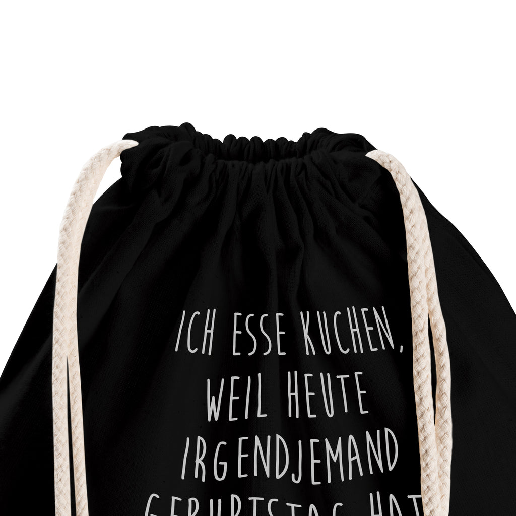 Sportbeutel Igel mit Kuchenstück Turnbeutel, Beutel, Sporttasche, Tasche, Stoffbeutel, Tiermotive, Gute Laune, lustige Sprüche, Tiere, Igel, Essen Spruch, Kuchen, Backen Geschenk, Kuchen backen, Einladung Party, Geburtstagskuchen, Torte